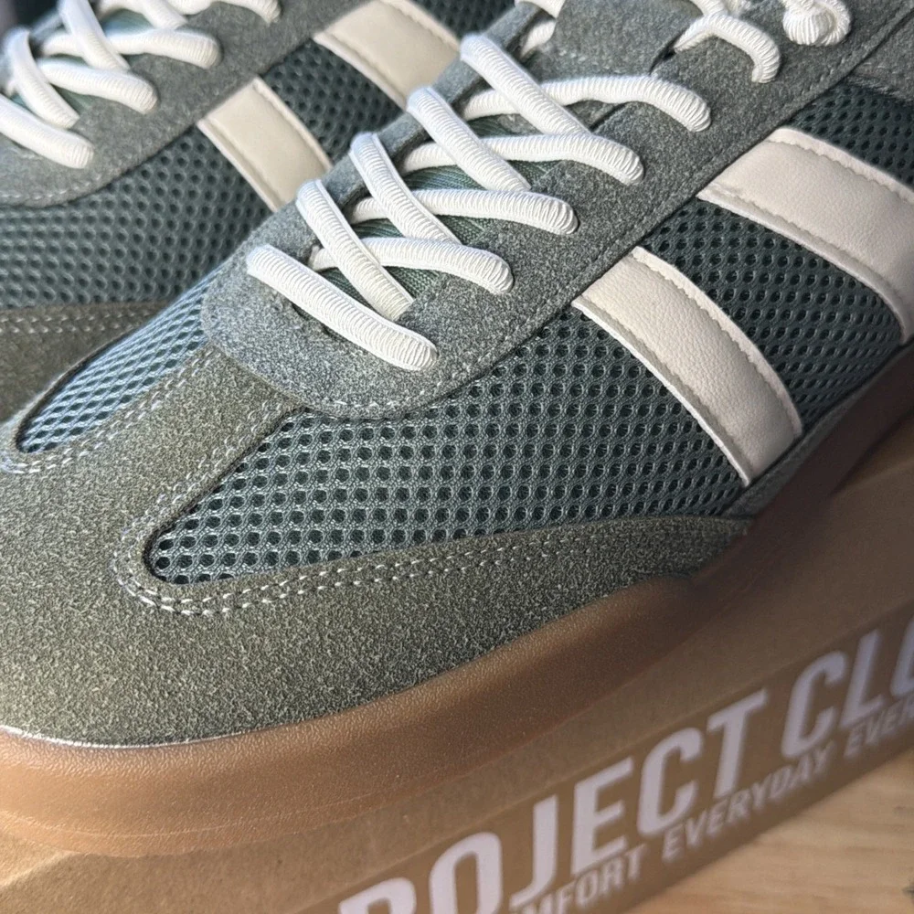 Project Cloud Shoes Sz 12 - 100% Genuine Leather Memory Foam Insole Mens Shoes - Picture 2 of 8